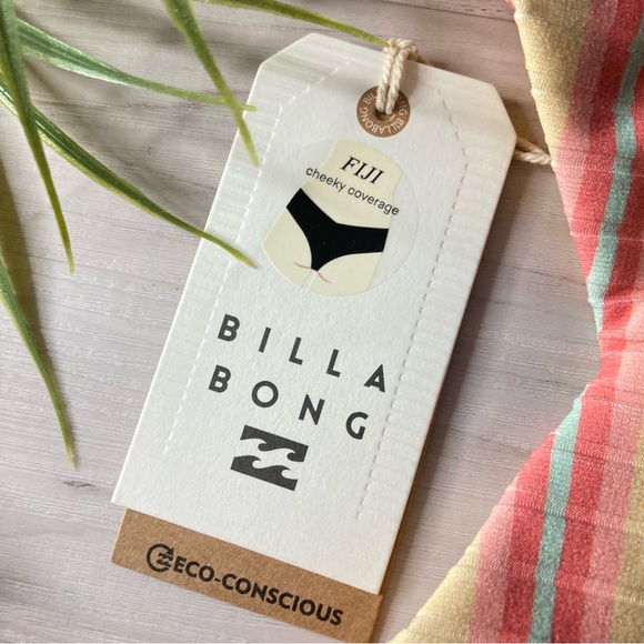 Billabong ☀️ Tropical Striped Colorful Cheeky Bikini Bottoms 👙🌊🏝️ - Picture 8 of 11